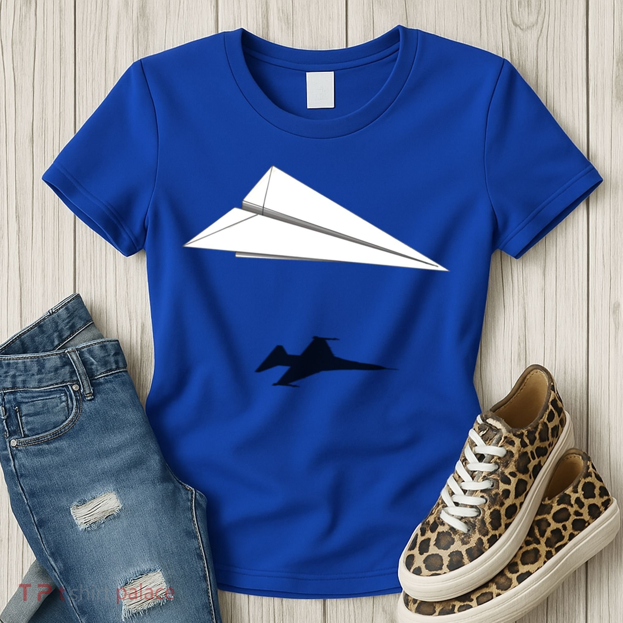 Paper Airplane Shadow Fgift16 Fighting Falcon Gift Women's T-Shirt