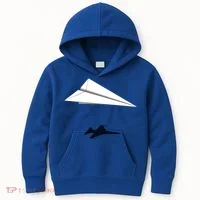 Paper Airplane Shadow Fgift16 Fighting Falcon Gift Kids Hoodie thumb 0