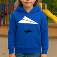 Paper Airplane Shadow Fgift16 Fighting Falcon Gift Kids Hoodie thumb 3