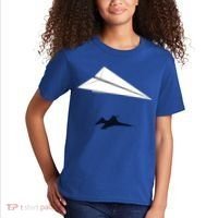 Paper Airplane Shadow Fgift16 Fighting Falcon Gift Kids T-Shirt thumb 2
