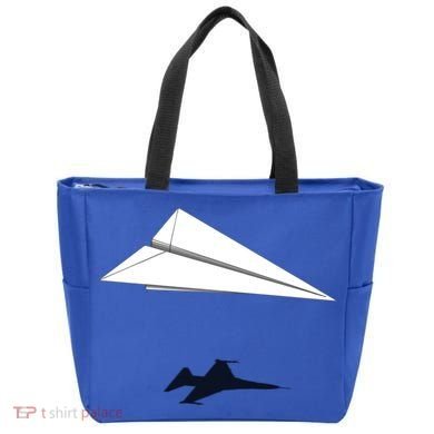 Paper Airplane Shadow Fgift16 Fighting Falcon Gift Tote Bag
