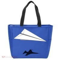 Paper Airplane Shadow Fgift16 Fighting Falcon Gift Tote Bag thumb 0