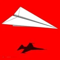 Paper Airplane Shadow Fgift16 Fighting Falcon Gift Santa Hat thumb 1