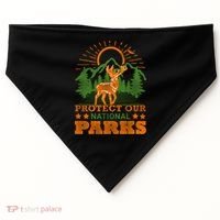 Protect And Save Our National Parks Help Environt Wildlife Cute Gift USA-Made Doggie Bandana thumb 0