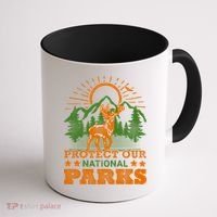 Protect And Save Our National Parks Help Environt Wildlife Cute Gift Coffee Mug thumb 1