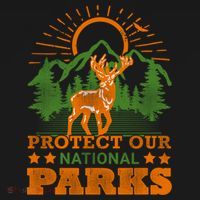 Protect And Save Our National Parks Help Environt Wildlife Cute Gift Ornament thumb 1
