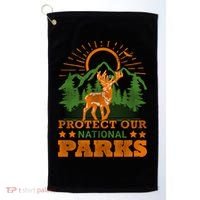 Protect And Save Our National Parks Help Environt Wildlife Cute Gift Golf Towel thumb 0