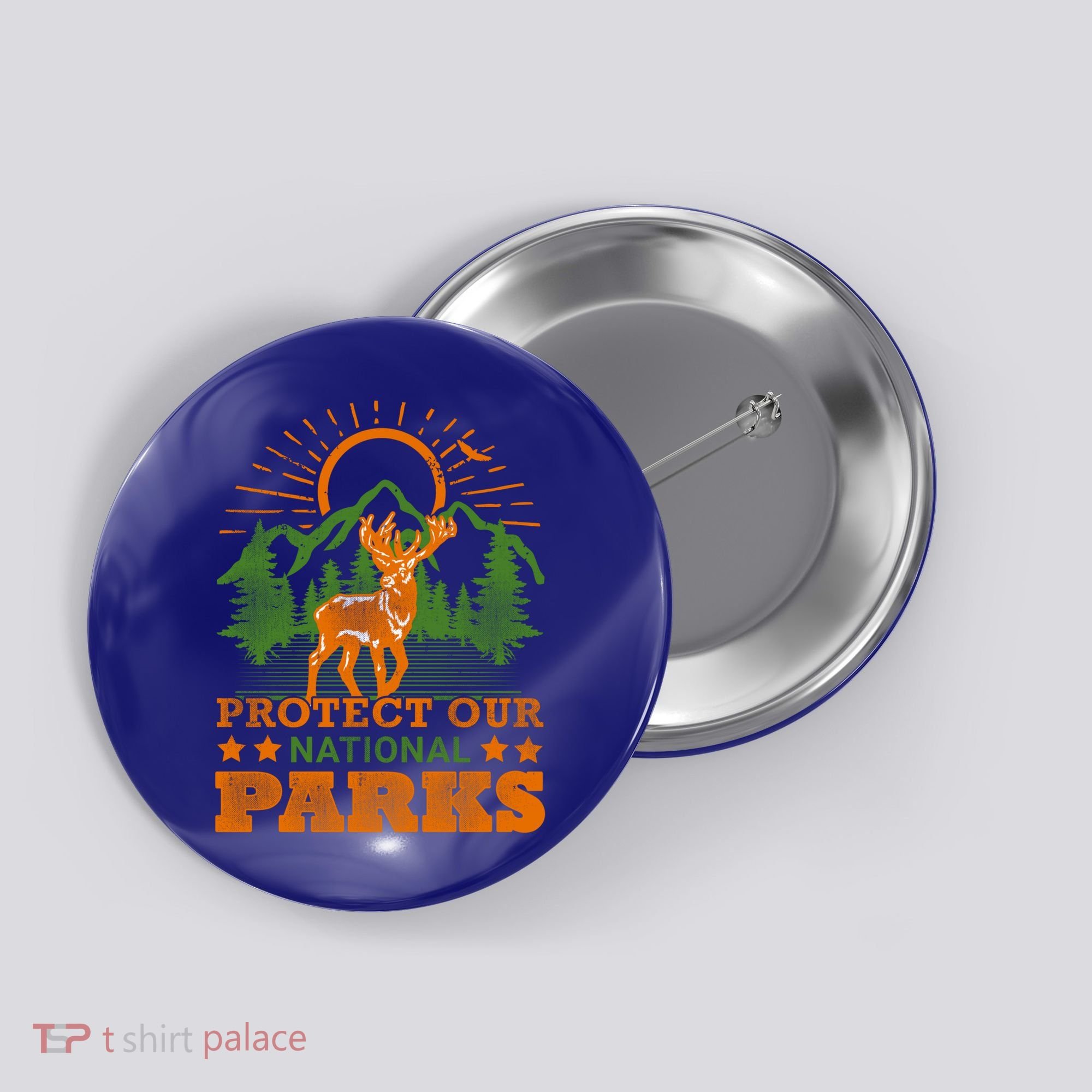 Protect And Save Our National Parks Help Environt Wildlife Cute Gift Button