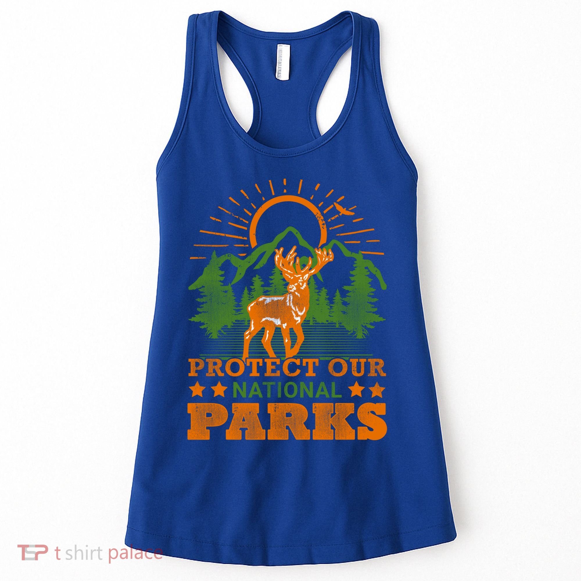 Protect And Save Our National Parks Help Environt Wildlife Cute Gift Women's Tank Top