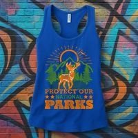 Protect And Save Our National Parks Help Environt Wildlife Cute Gift Women's Tank Top thumb 3