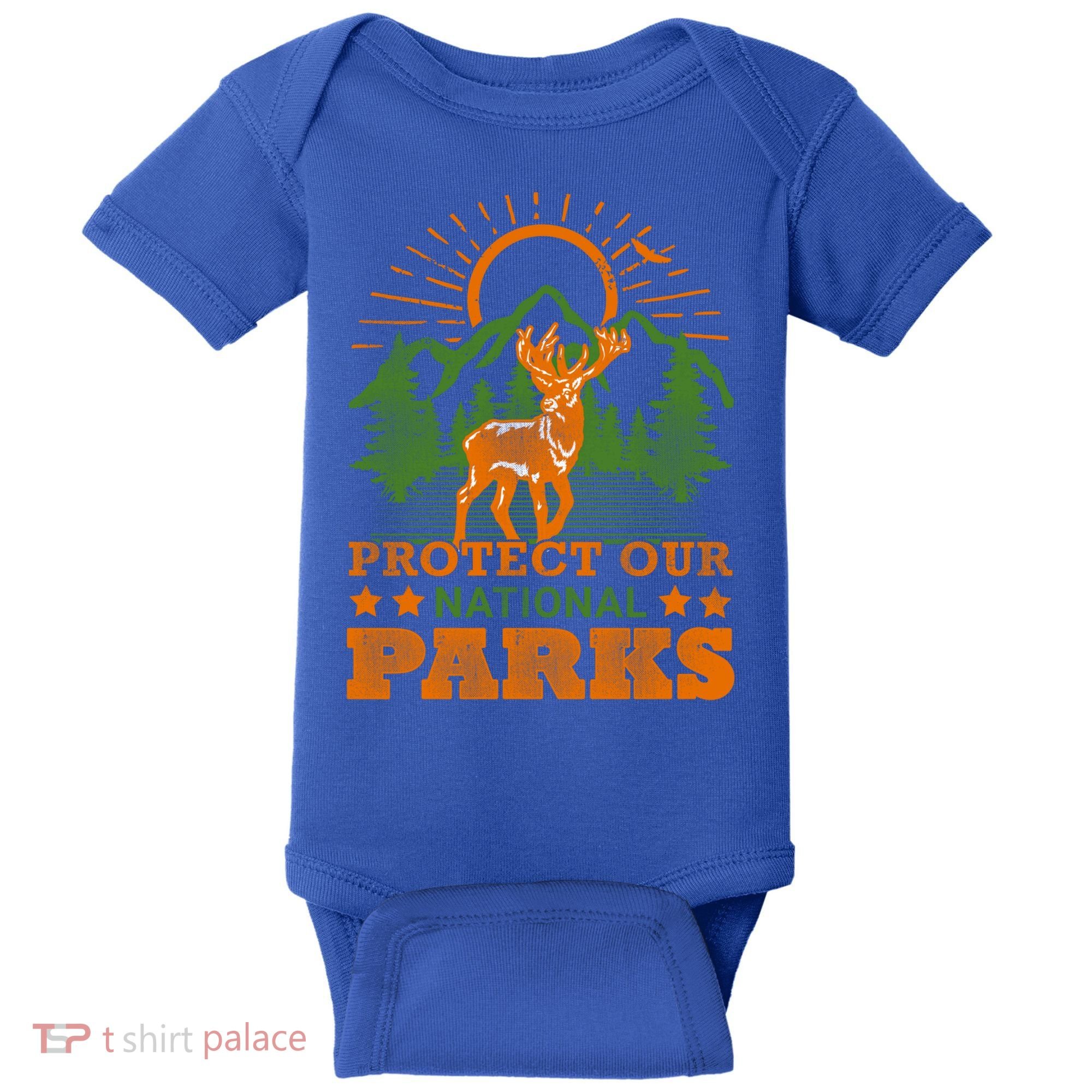 Protect And Save Our National Parks Help Environt Wildlife Cute Gift Baby Bodysuit