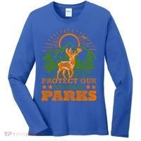 Protect And Save Our National Parks Help Environt Wildlife Cute Gift Women's Long Sleeve Shirt thumb 0