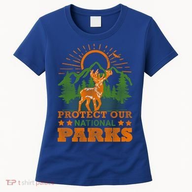 Protect And Save Our National Parks Help Environt Wildlife Cute Gift Women's T-Shirt