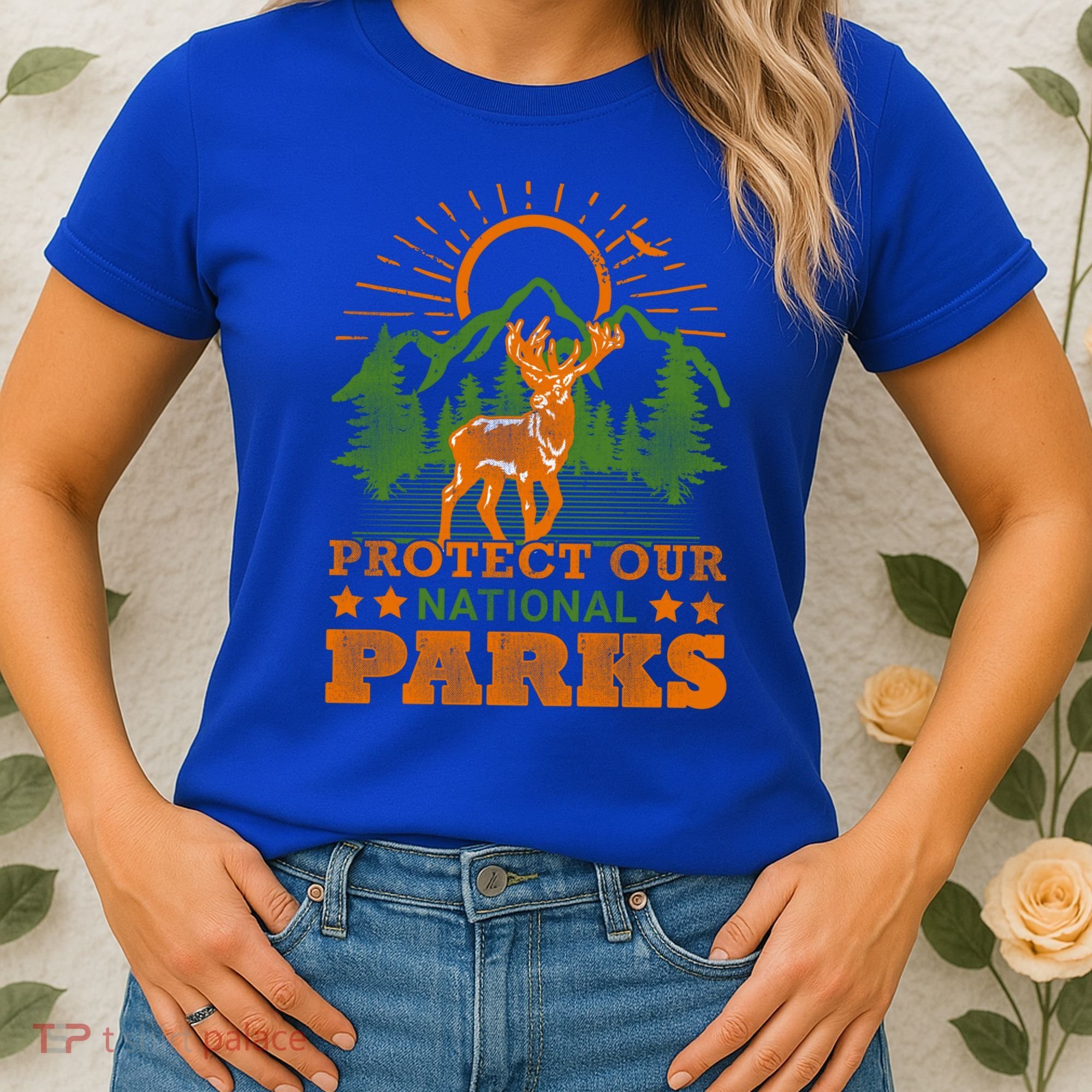 Protect And Save Our National Parks Help Environt Wildlife Cute Gift Women's T-Shirt