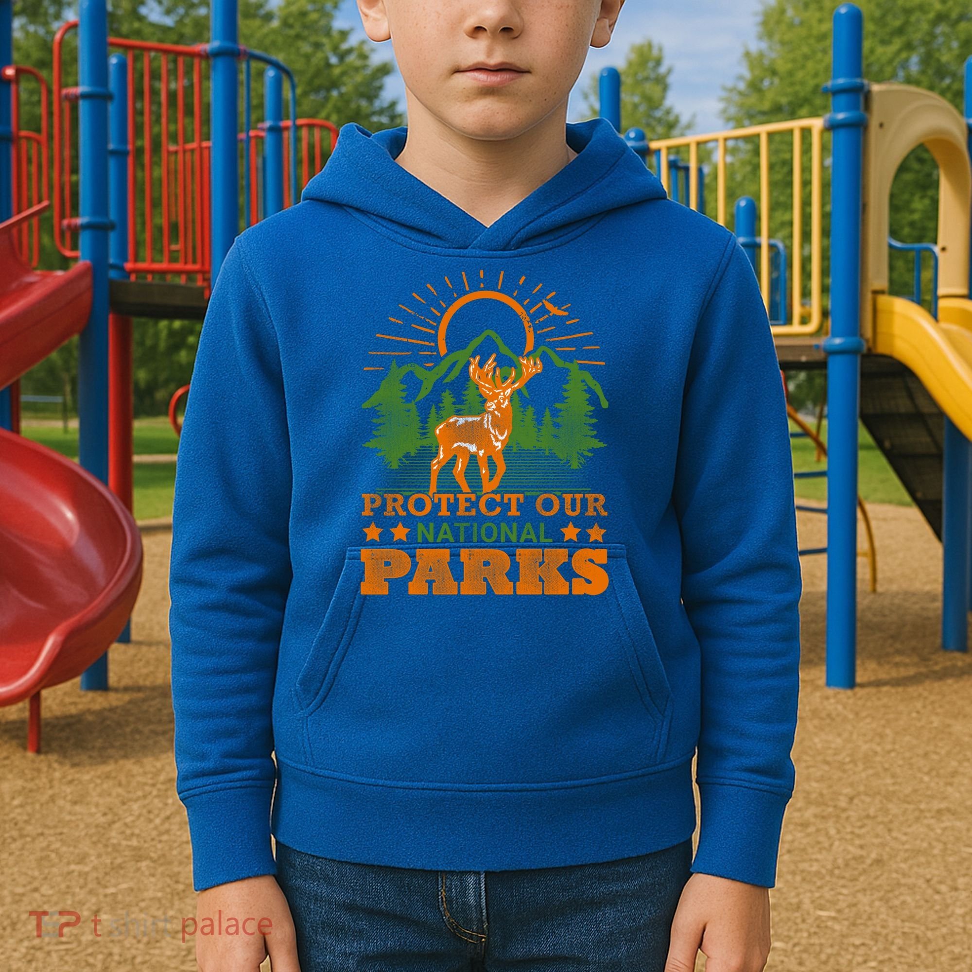 Protect And Save Our National Parks Help Environt Wildlife Cute Gift Kids Hoodie
