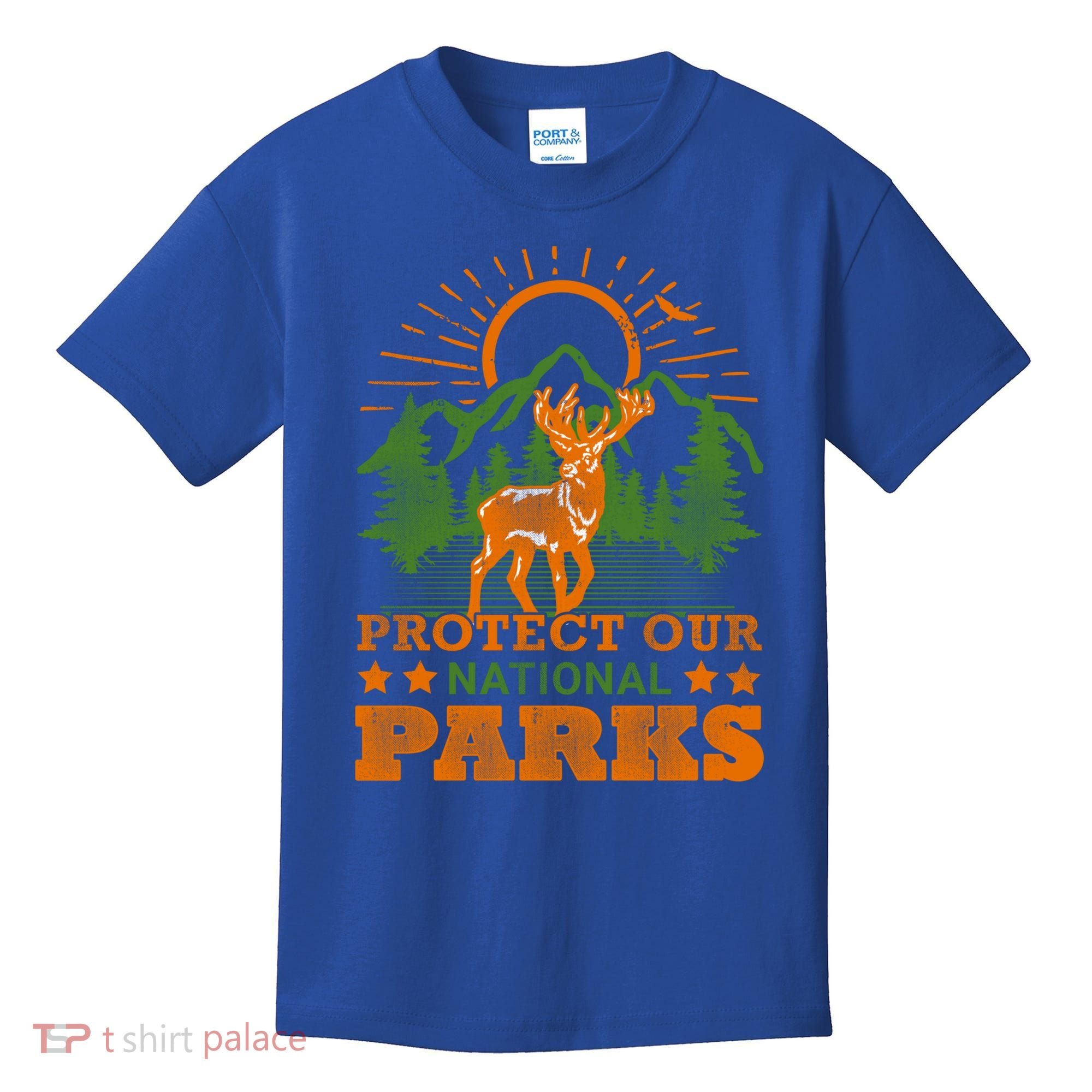 Protect And Save Our National Parks Help Environt Wildlife Cute Gift Kids T-Shirt