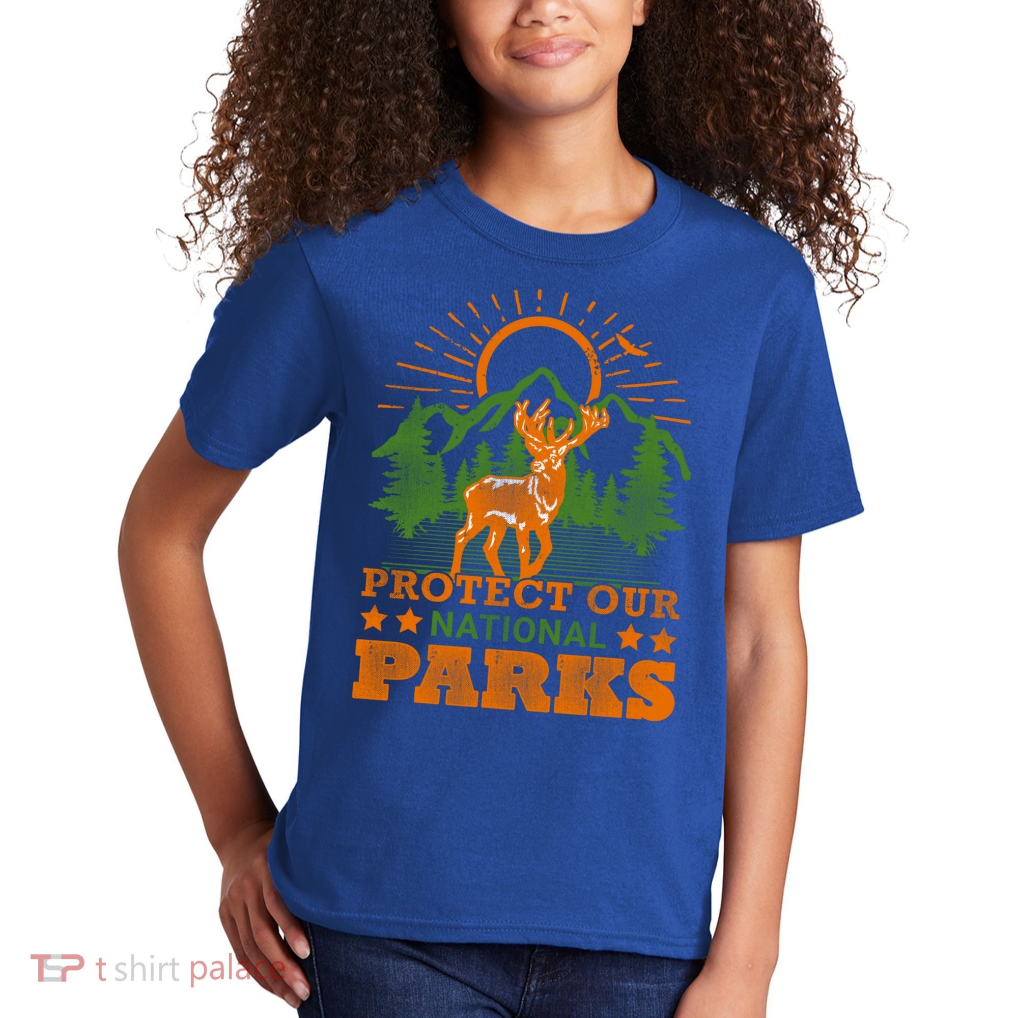 Protect And Save Our National Parks Help Environt Wildlife Cute Gift Kids T-Shirt