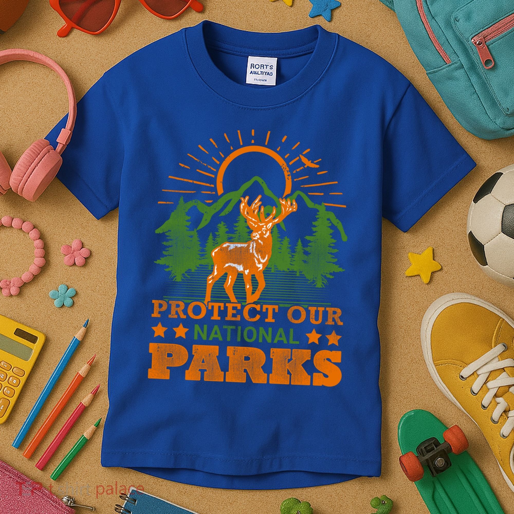 Protect And Save Our National Parks Help Environt Wildlife Cute Gift Kids T-Shirt