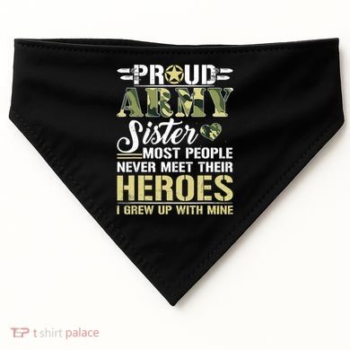 Proud Army Sister USA-Made Doggie Bandana