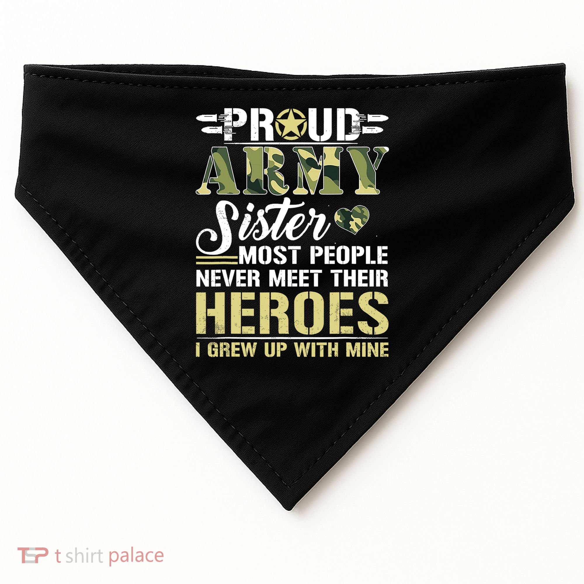 Proud Army Sister USA-Made Doggie Bandana