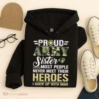 Proud Army Sister Hoodie thumb 4