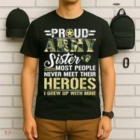 Proud Army Sister T-Shirt thumb 6