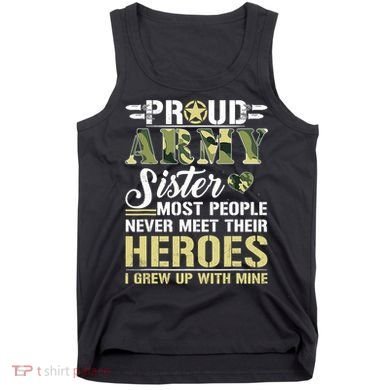 Proud Army Sister Tank Top