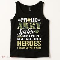 Proud Army Sister Tank Top thumb 2