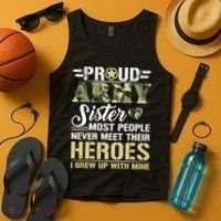 Proud Army Sister Tank Top thumb 4