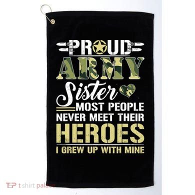 Proud Army Sister Golf Towel