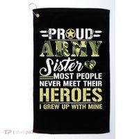 Proud Army Sister Golf Towel thumb 0