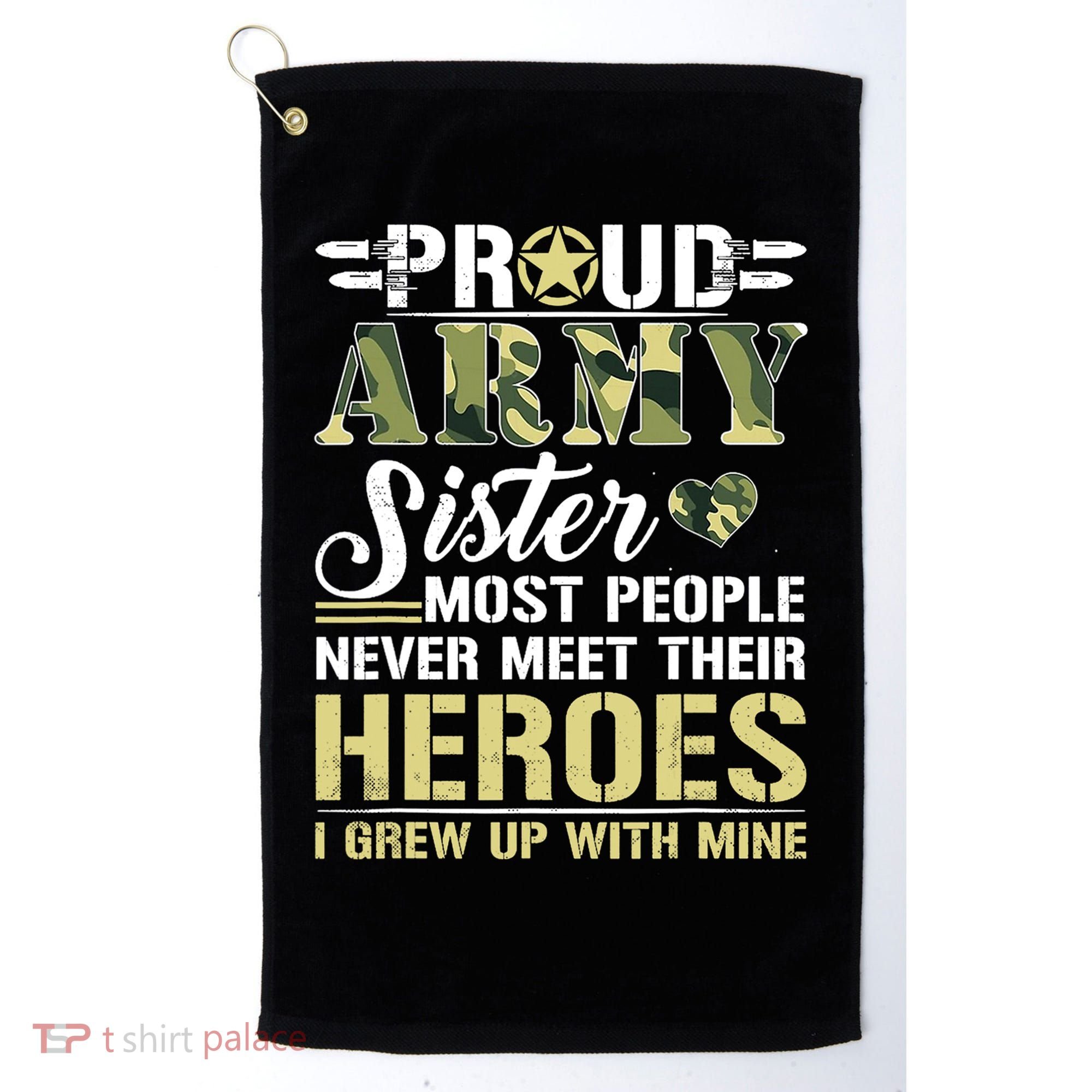 Proud Army Sister Golf Towel