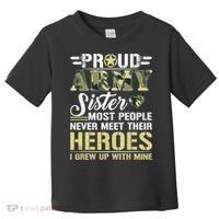 Proud Army Sister Toddler T-Shirt thumb 0