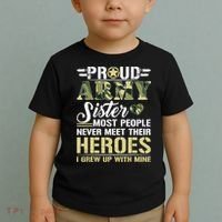 Proud Army Sister Toddler T-Shirt thumb 2