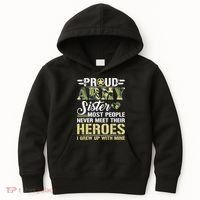 Proud Army Sister Kids Hoodie thumb 0