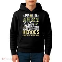 Proud Army Sister Kids Hoodie thumb 4