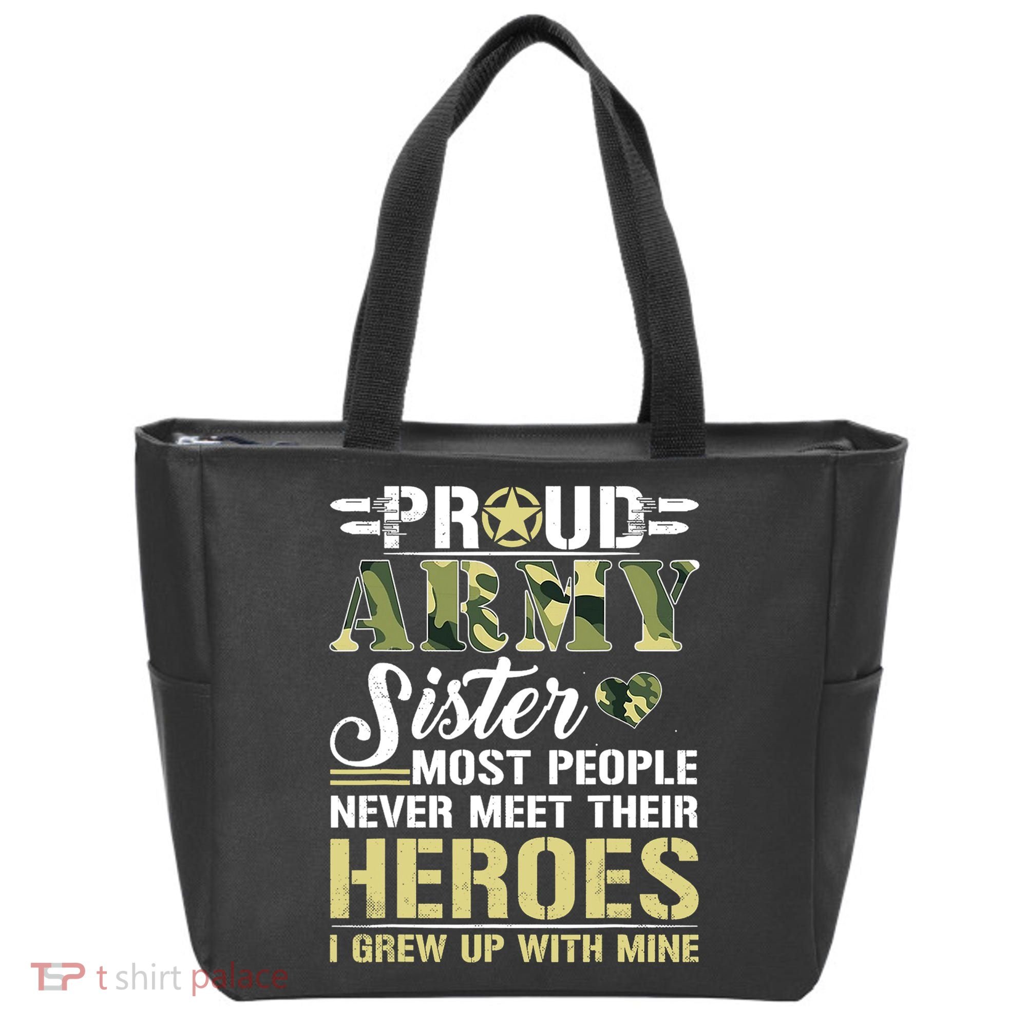 Proud Army Sister Tote Bag