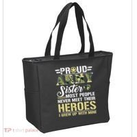 Proud Army Sister Tote Bag thumb 2