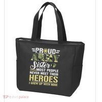 Proud Army Sister Tote Bag thumb 3