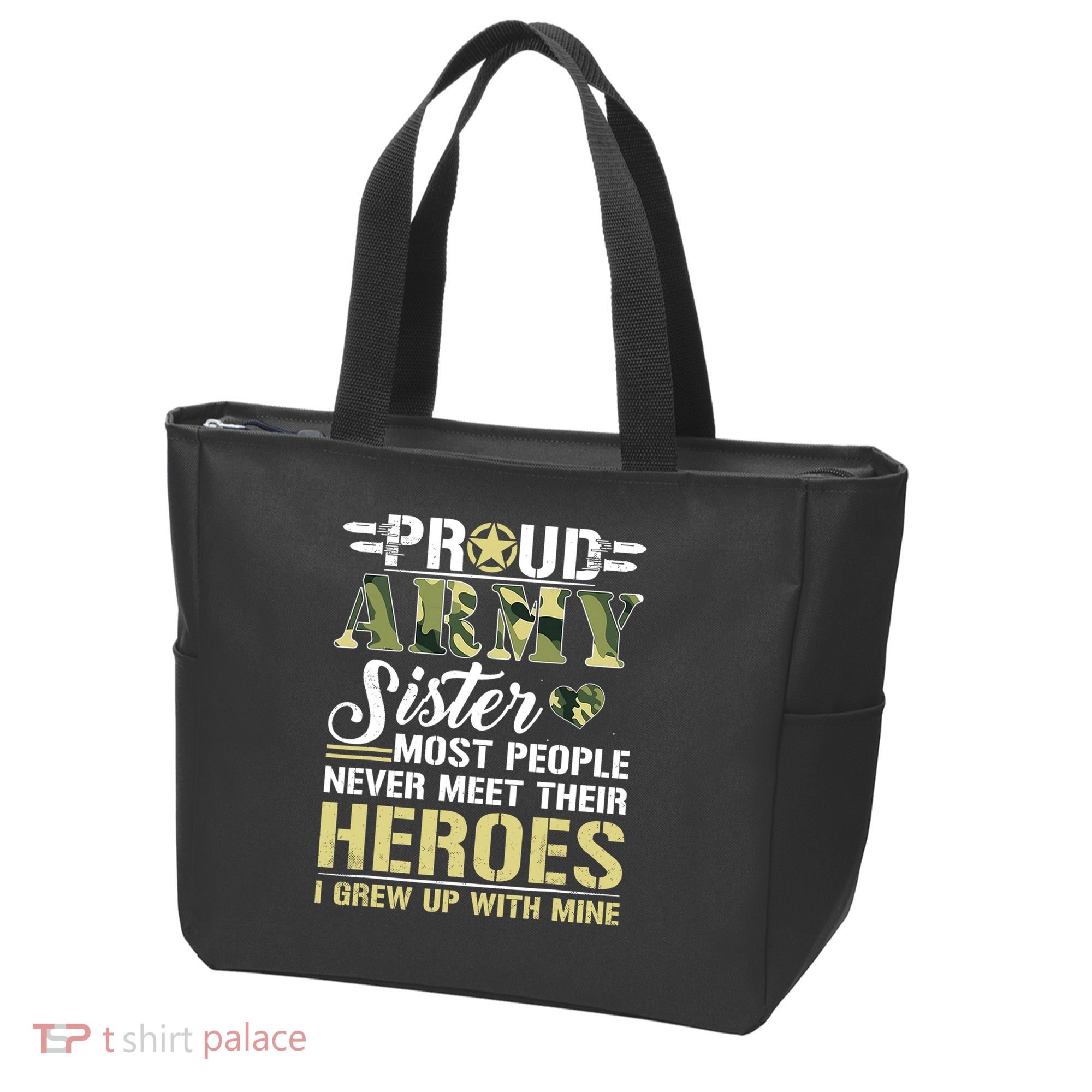 Proud Army Sister Tote Bag