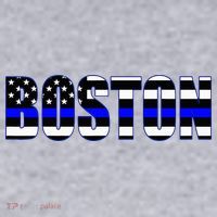 Protect And Serve In Boston Police Flag Pd Women's Sweatshirt thumb 2