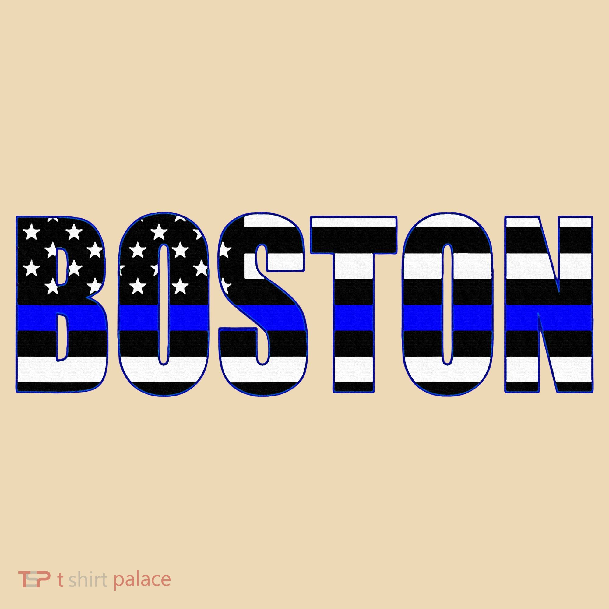 Protect And Serve In Boston Police Flag Pd Tote Bag