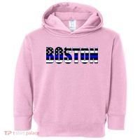 Protect And Serve In Boston Police Flag Pd Toddler Hoodie thumb 0