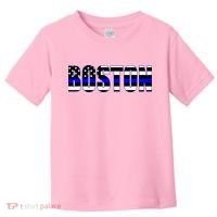 Protect And Serve In Boston Police Flag Pd Toddler T-Shirt thumb 0