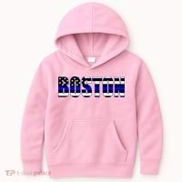 Protect And Serve In Boston Police Flag Pd Kids Hoodie thumb 0