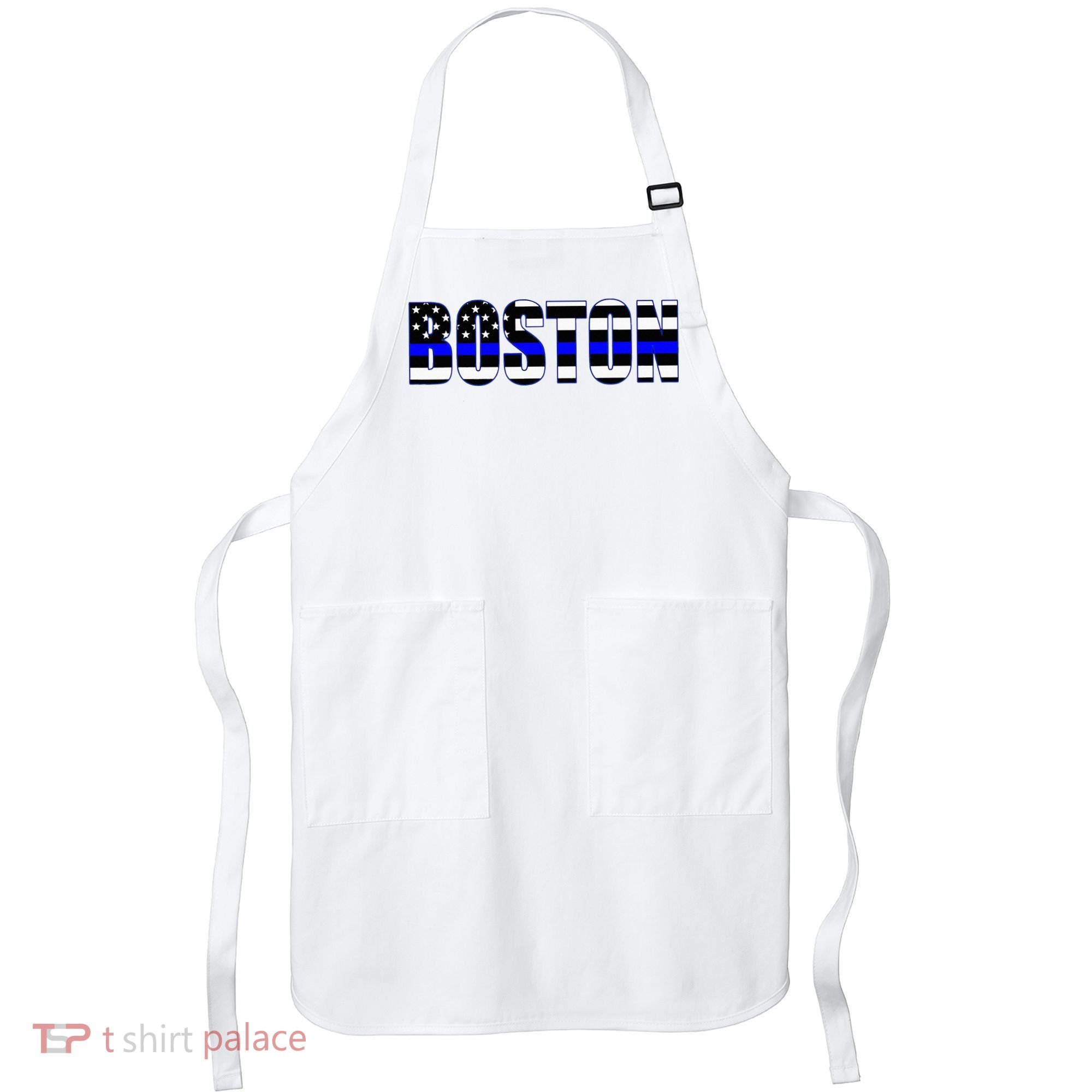 Protect And Serve In Boston Police Flag Pd Apron