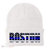 Protect And Serve In Boston Police Flag Pd Beanie thumb 0