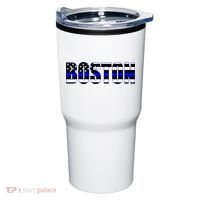 Protect And Serve In Boston Police Flag Pd Tumbler thumb 0