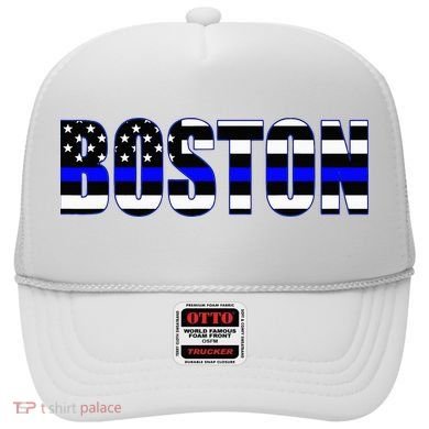 Protect And Serve In Boston Police Flag Pd Hat