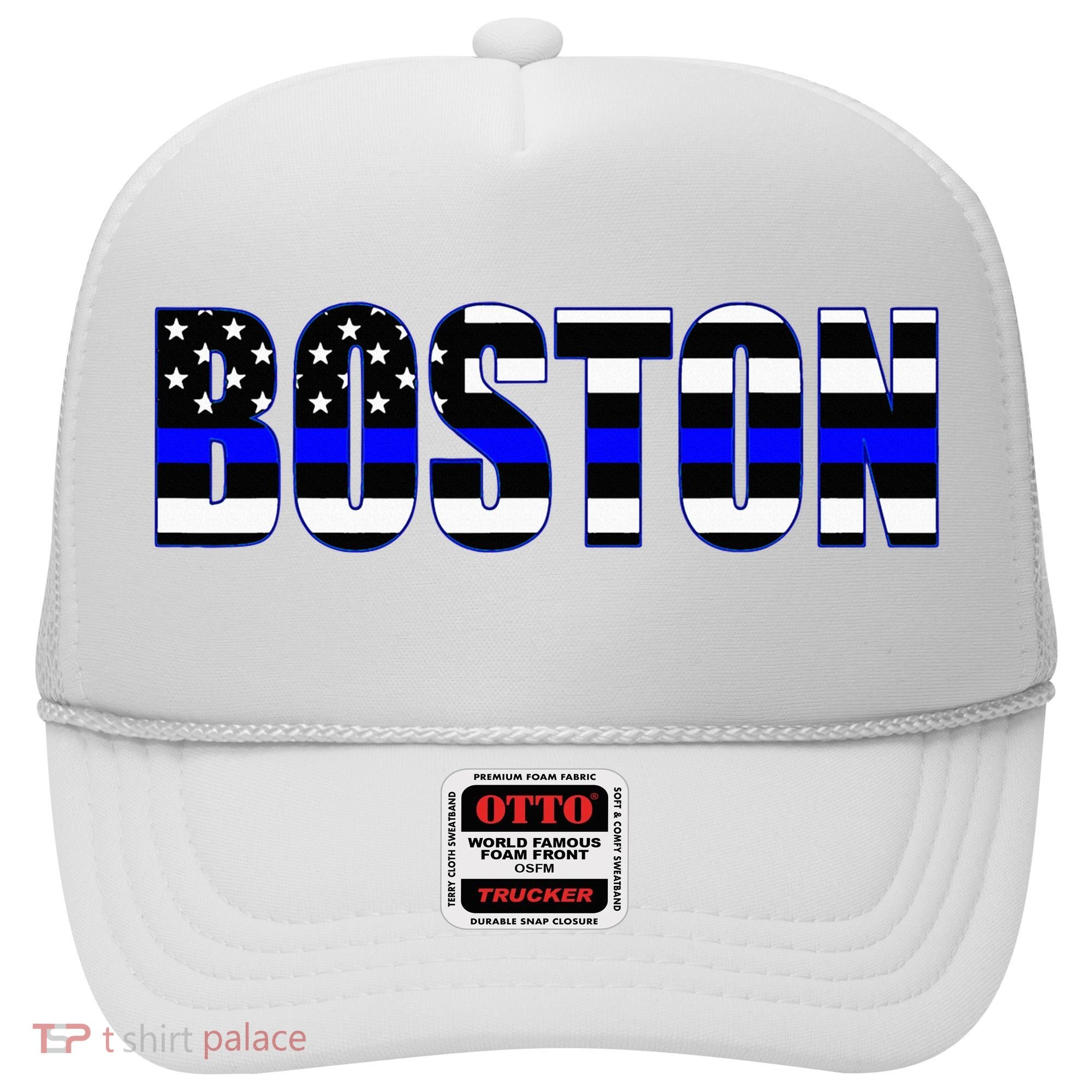 Protect And Serve In Boston Police Flag Pd Hat